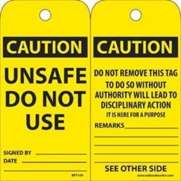 Nmc TAGS, UNSAFE DO NOT USE, 6X3,  RPT149G